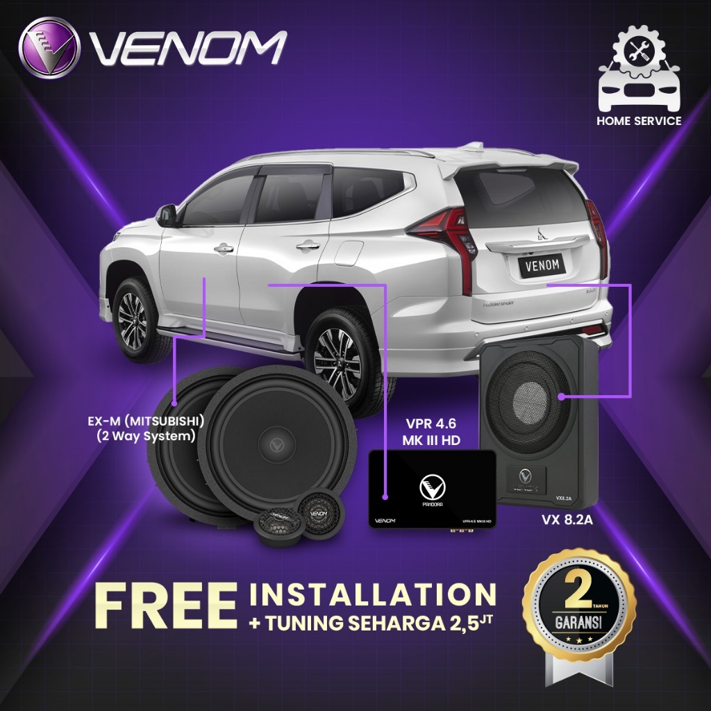 Paket Audio Mitsubishi Pajero Venom Audio