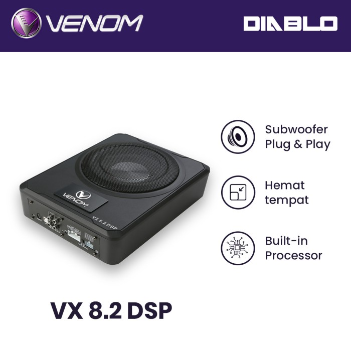 Venom Subwoofer Kolong Mobil VX 8.2 DSP