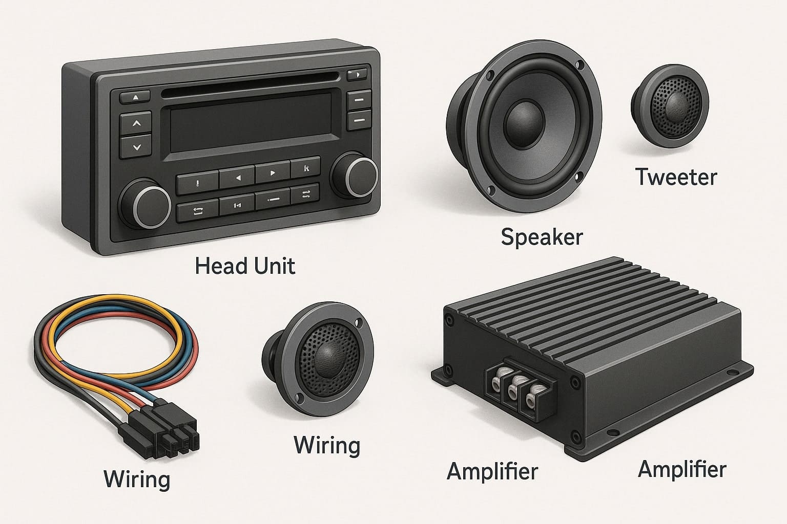Komponen komponen dalam audio mobil